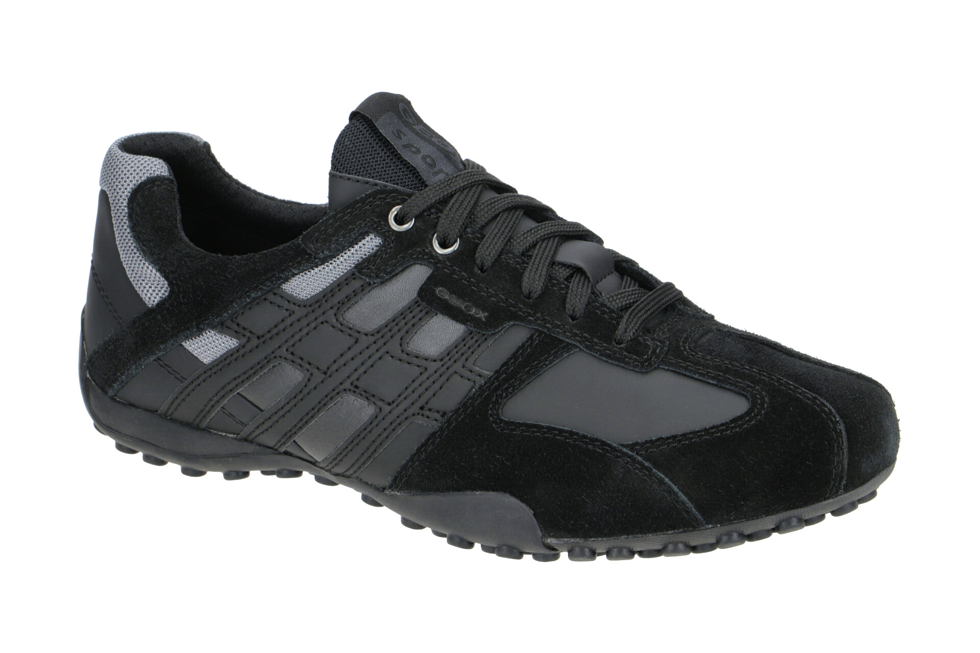 Geox SNAKE Schuhe sportliche Halbschuhe für Herren in schwarz