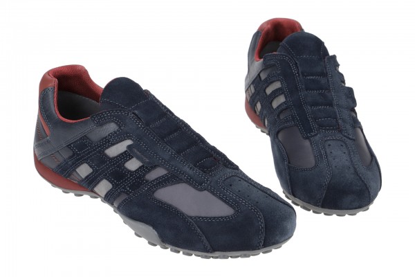 Geox SNAKE Schuhe sportliche Slipper für Herren in dunkel blau