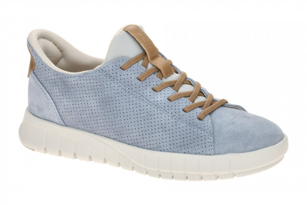 Geox FLEXTRIDE PLUS Schuhe - sportliche Slipper für Damen in hell-blau - D657SC 022BC C0334