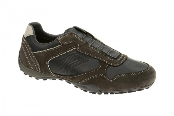 Geox Snake J Slipper in schwarz braun - Herrenschuhe