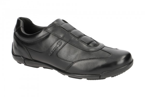 Geox Respira EDGWARE Herrenschuhe in schwarz Business Slipper