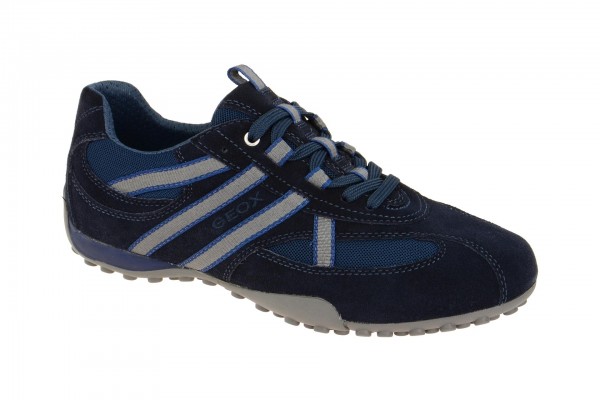 Geox Respira Snake S Sneaker in dunkelblau grau Herrenschuhe