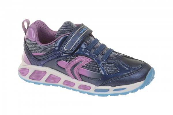 Geox Respira Shuttle Girl Kinder Schuhe in blau lila Mädchen