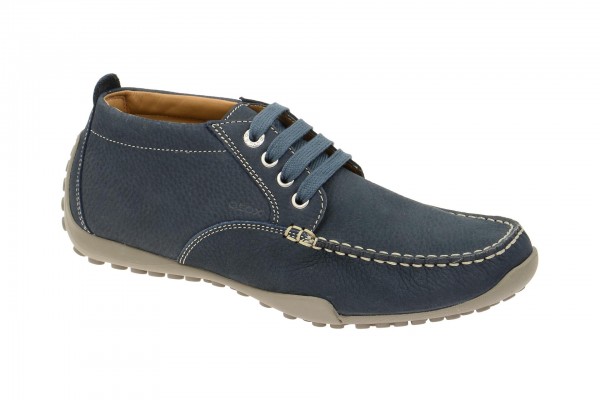 Geox Respira Drive Snake M Mokassin in blau Herrenschuhe