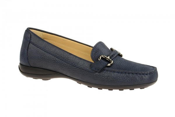 Geox Respira Euro D Damen Mokassin Slippers in dunkelblau