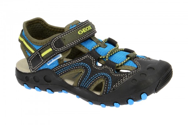 Geox Kyle Kinder Sandalette in schwarz blau water friendly