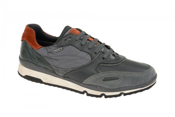 Geox Respira Sandro ABX Sneakers in grau orange Amphibiox