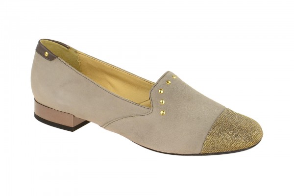 Geox Respira Wistrey Schuhe in grau gold Damen Slippers