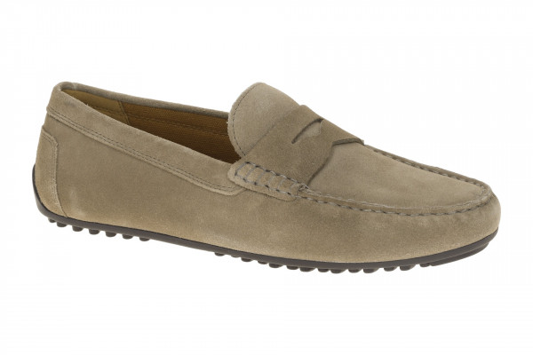 Geox ISTRIA Schuhe - komfortable Herrenslipper in grau - U653KB 00022C1018