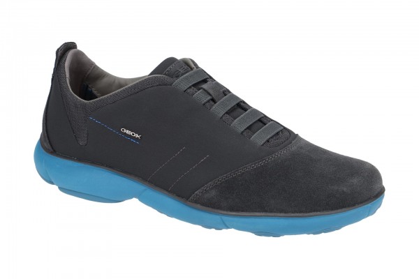 Geox Respira Nebula B Sneaker in dunkelgrau hellblau Herren