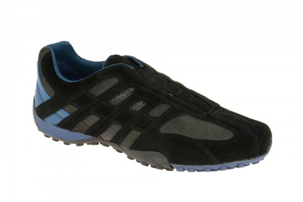 Geox Respira Snake L Slipper in schwarz hellblau Sneakers
