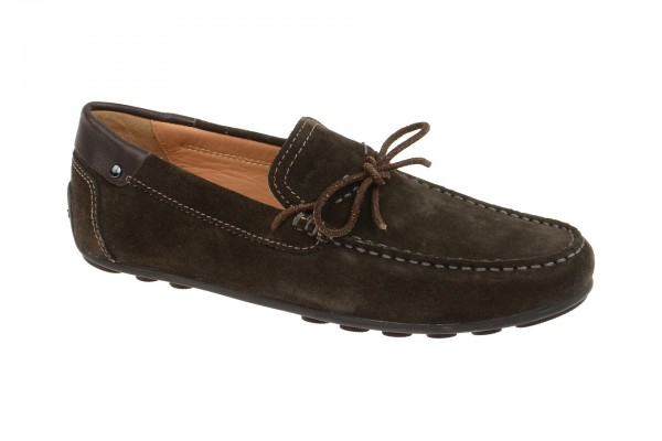Geox Respira Giona Halbschuhe in dunkelbraun Herren Mokassin