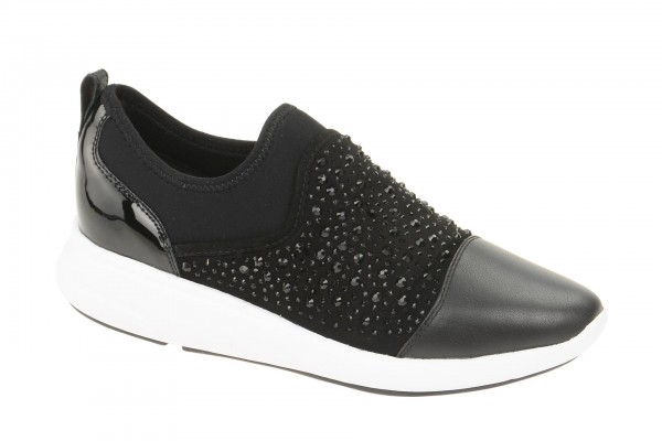 Geox Respira Ophira B Halbschuhe in schwarz Damen Slippers