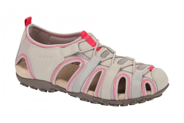 Geox SAND.STREL Schuhe - Outdoor-Sandale für Damen in hell-grau - D7125U 0EK15 C1010