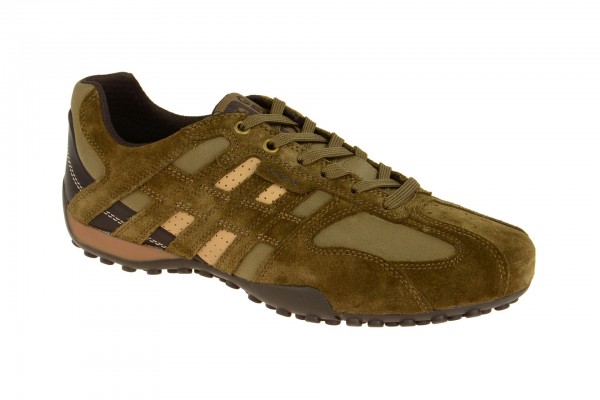 Geox Respira Snake K Herren Sneakers in braun Wildleder
