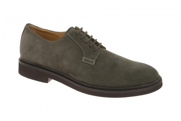 Geox Respira Damocle C elegante Herren Halbschuhe in grau Velour