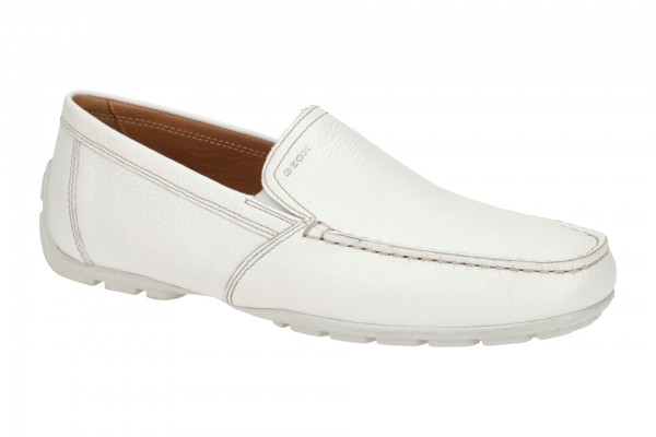 Geox MONET Schuhe - elegante Slipper für Herren in weiß - U1144V 00046 C1001