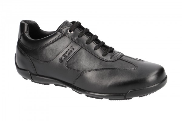 Geox Respira EDGWARE Herrenschuhe in schwarz Business Sneaker