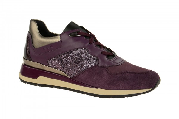 Geox Respira Shahira B Damen Sneakers in lila dunkelrot