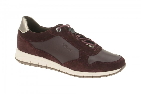 Geox Respira Contact Sneakers in dunkelrot Damenschuhe