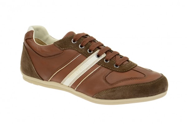 Geox Respira Houston Sneakers in hellbraun Herrenschuhe