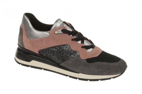 Geox Respira Shahira A Sneakers in grau rosa Damenschuhe