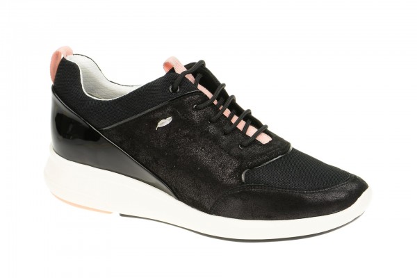 Geox Respira Ophira B Sneakers in schwarz rosa Damenschuhe