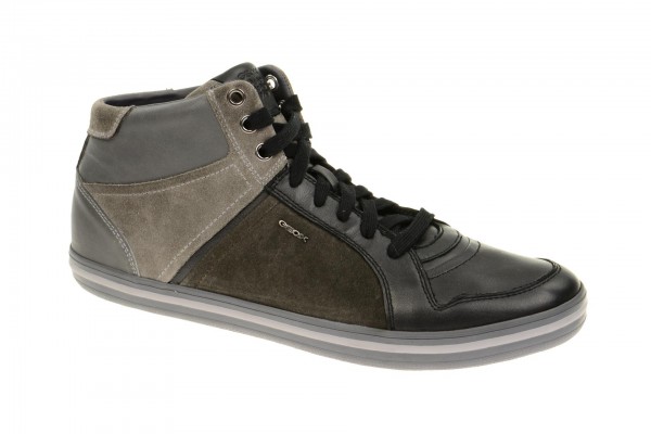 Geox Respira Box E Sneakers in schwarz dunkelgrau Herren Stiefelette