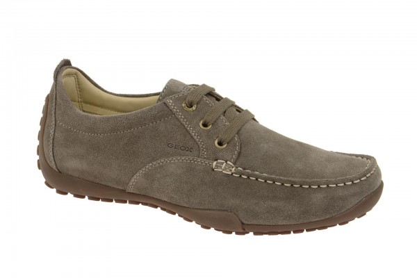 Geox Respira Drive Snake N Herren Schuhe in taupe Fersenschutz