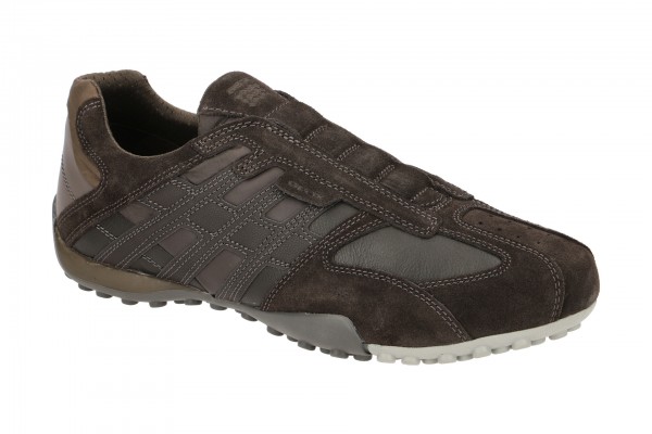 Geox SNAKE Schuhe - sportliche Slipper für Herren in dunkel-braun - U8207F 022ME C6TD3