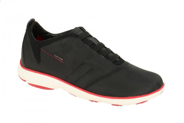 Geox Respira Nebula F Sneakers in schwarz rot Sipper