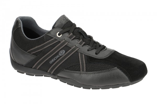 Geox RAVEX Schuhe - sportliche Halbschuhe für Herren in schwarz - U923FB 0BC14 C9999