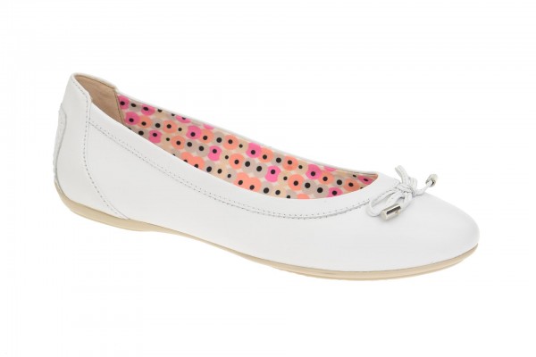 Geox Respira Charlene A Ballerina Damenschuhe in weiß
