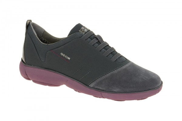 Geox Respira Nebula G Schuhe in dunkelgrau lila Sneaker