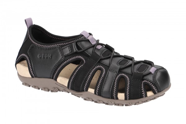 Geox SAND.STREL Schuhe - Outdoor-Sandale für Damen in schwarz - D7125U 05415 C9999