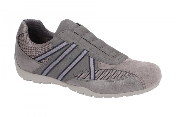 Geox RAVEX Schuhe - sportliche Slipper für Herren in grau - U923FC 0AU14 C9004