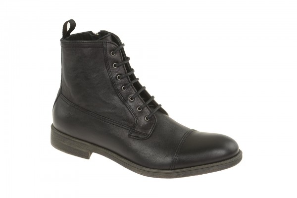 Geox Respira Jaylon B Herren Boots in schwarz - elegante Stiefelette