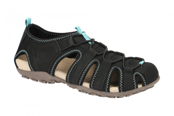 Geox SAND.STREL Schuhe - Outdoor-Sandale für Damen in schwarz - D9225A 0EK15 C9999