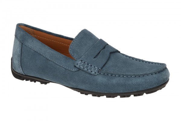 Geox KOSMOPOLIS + GRIP Schuhe - komfortable Herrenslipper in blau - U35CFB 00020 C4005