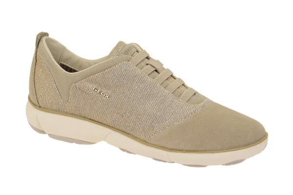 Geox Respira Nebula G Halbschuhe in grau taupe Damen Slipper