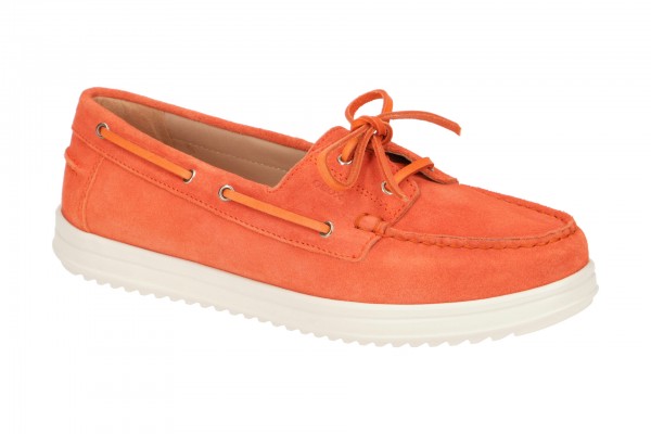 Geox GENOVA MOC Schuhe - bequeme Halbschuhe für Damen in orange - D02HCA 00022 C2008