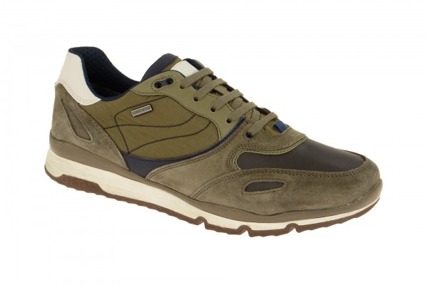 Geox Respira Sandford ABX Sneaker in taupe braun Amphibiox