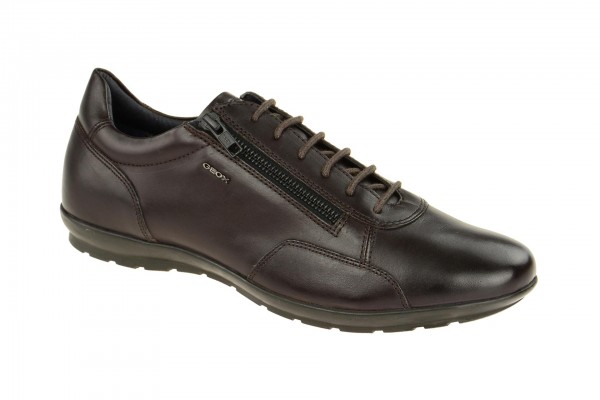 Geox Respira Symbol A - elegante Herrenschuhe in dunkelbraun