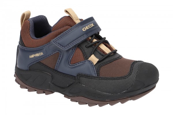 Geox Jungen Schuhe Savage ABX in braun blau Amphibiox