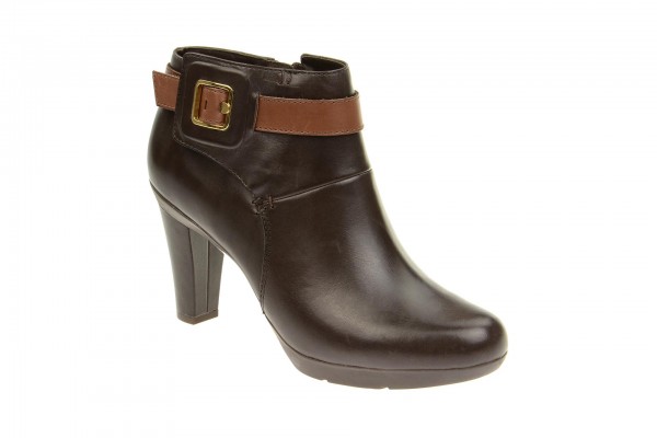 Geox Respira Inspiration Stiefeletten in braun Peep-Toe