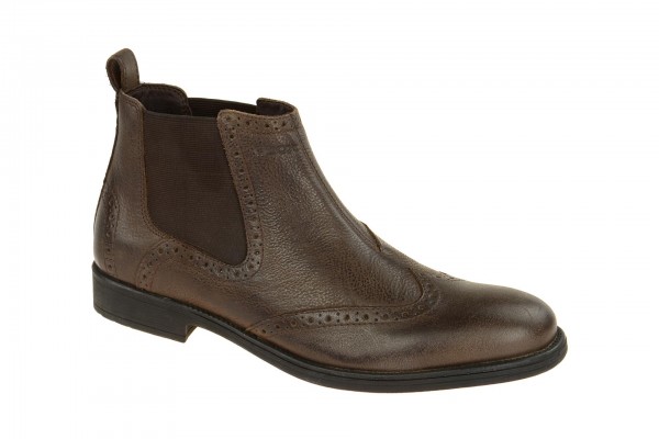 Geox Respira Jaylon B Herren Stiefeletten in dunkelbraun Lederfutter