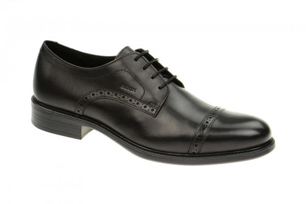 Geox Respira Carnaby B Schuhe in schwarz Herren Businessschuhe