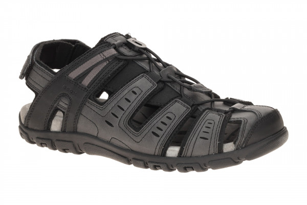 Geox S.STRADA C Schuhe - Trekkingsandale für Herren in schwarz - U4524C 000ME C9999