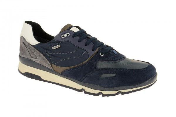 Geox Respira Sandford ABX Sneaker in dunkelblau Amphibiox