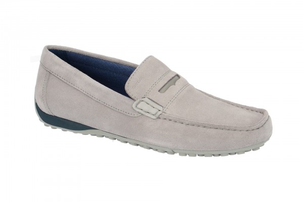 Geox SNAKE MOC Schuhe - elegante Slipper für Herren in grau - U8207A 00022 C9007